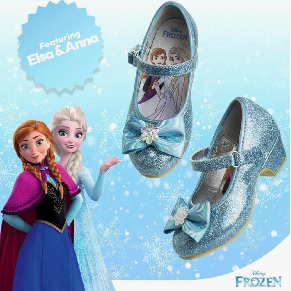 Disney Frozen Blue Glitter Dress Shoes